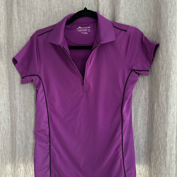 LIKE NEW PETER MILLAR WOMANS SS GOLF POLO SMALL - Picture 1 of 4